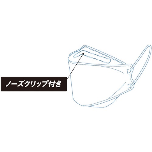 WING ACE ピッタリ空間マスク 30枚入り ホワイト【PS-30W】