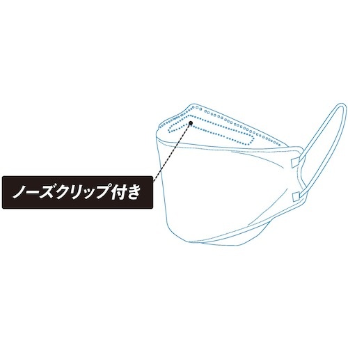 WING ACE ピッタリ空間マスク 30枚入り ホワイト【PS-30W】