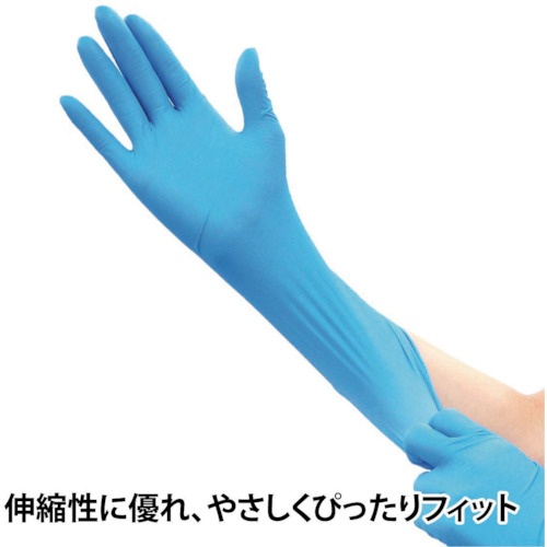 竹虎 タケトラ ニトリル手袋ロング M 100枚入【75843】