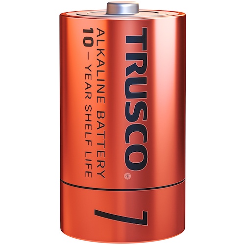 TRUSCO アルカリ乾電池 10年 単1 (2本入)【TLR20GPL-2S】