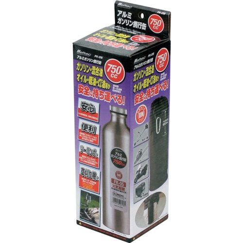 Meltec ガソリンアルミボトル750CC【FK-05】