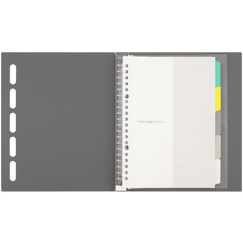 maruman A5 バインダー クラルテ グレー【F415-11】