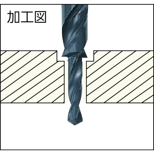 TRUSCO 段付ドリル 平小ねじ用 M6【TSHMM6A】