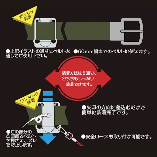 ベストツール 極匠 スチール製工具差し カラビナ大(可動式)タイプ【GTH-12】