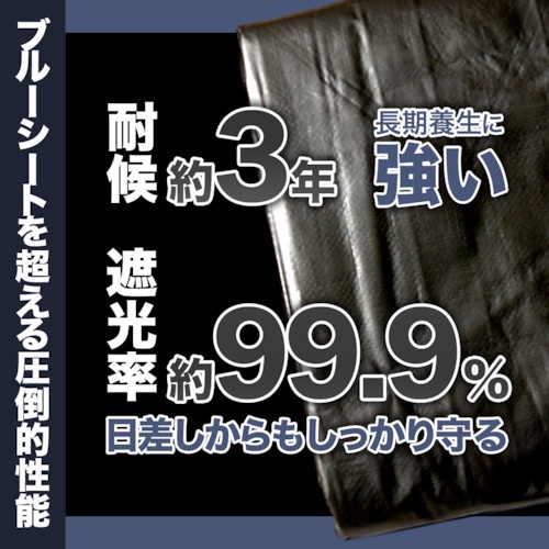 萩原 ターピー UVメタリックシルバーシート(3年耐侯)5.4×7.2【MTS35472】