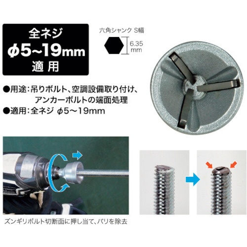 JEFCOM ズンギリ面取りビット【ZMB-519S】