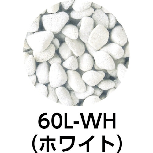 IRIS 516017 防犯防草のジャリ ホワイト【60L-WH】