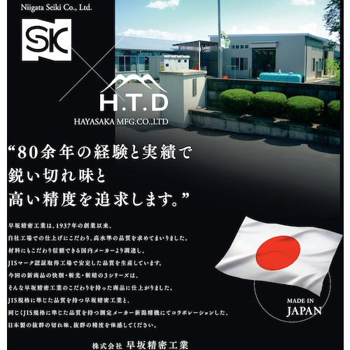 SK 六角軸面取りカッタ 零式 斬光 4-9【HCD0-9】