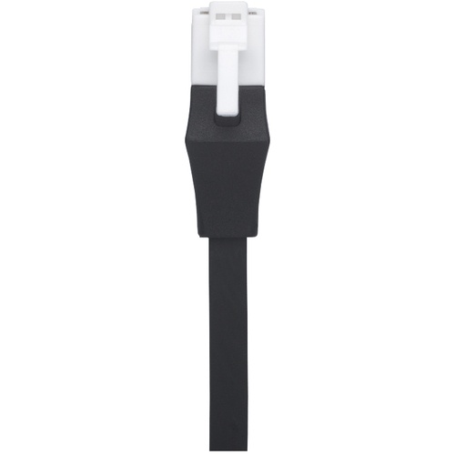 BUFFALO Cat6A ツメの折れないLANケーブル フラット ストレート 2.0m ブラック【BSLS6AFU20BK】