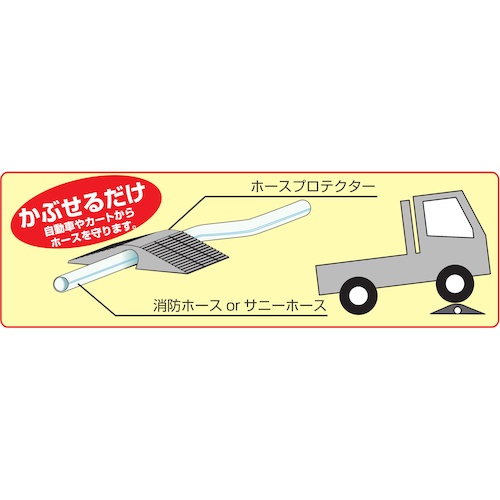 IWA 車両対応 ゴム製 ホース保護カバー ホースプロテクター (ホースブリッジ)【02HP075R】