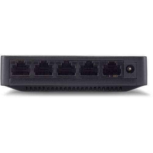 BUFFALO 10/100Mbps対応 スイッチングHub プラスチック筐体/電源外付けモデル(マグネットなし) 5ポート ブラック【LSW4-TX-5EPL/BKD】