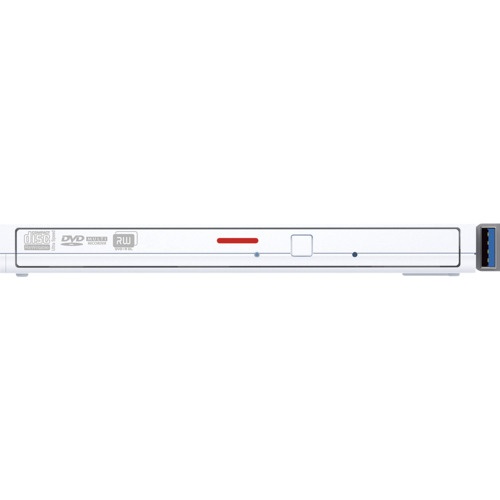 BUFFALO USB3.2(Gen1)対応 ポータブルDVDドライブ 書込ソフト添付 ホワイト【DVSM-PTV8U3-WHB】
