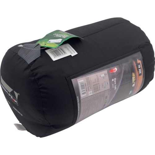 HIGH PEAK マミー型寝袋 連結可能タイプ TR300 左側ジッパー ダークレッド【23066】