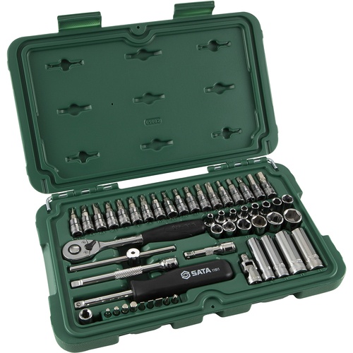 SATA 1/4”DRソケットレンチセット(6角タイプ)【9002】
