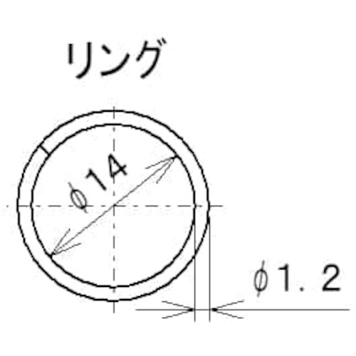 ラクテム ボールチェーン ステンレス 両側リング付 線径3.2 L400mm【BCR3.2-400】