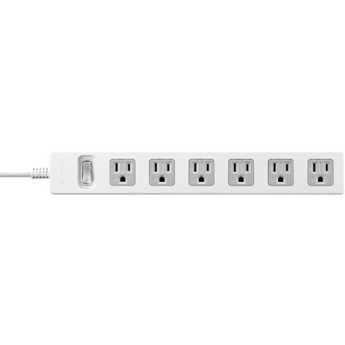 BUFFALO 3ピン式電源タップ 集中スイッチ 2重構造 6個口/2.5m ホワイト【BTSWTJ3625WH】