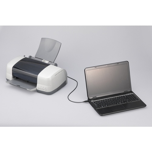 BUFFALO USB2.0ケーブル(A to B) 1m ブラック【BSUAB210BK】