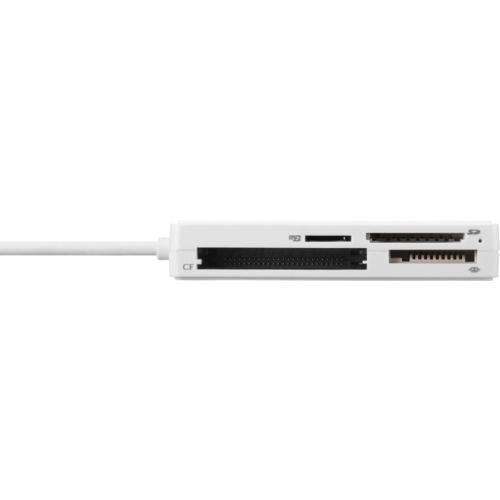 BUFFALO USB2.0 マルチカードリーダー ケーブル収納モデル ホワイト【BSCR300U2WH】