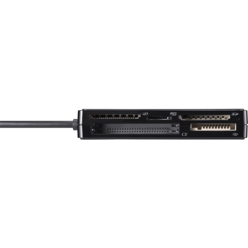 BUFFALO USB2.0 マルチカードリーダー UHS-I対応 ケーブル収納モデル ブラック【BSCR500U2BK】