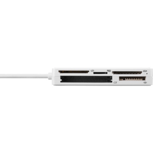 BUFFALO USB2.0 マルチカードリーダー UHS-I対応 ケーブル収納モデル ホワイト【BSCR500U2WH】