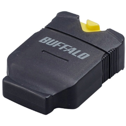 BUFFALO カードリーダー/ライター microSD対応 超コンパクト ブラック【BSCRMSDCBK】