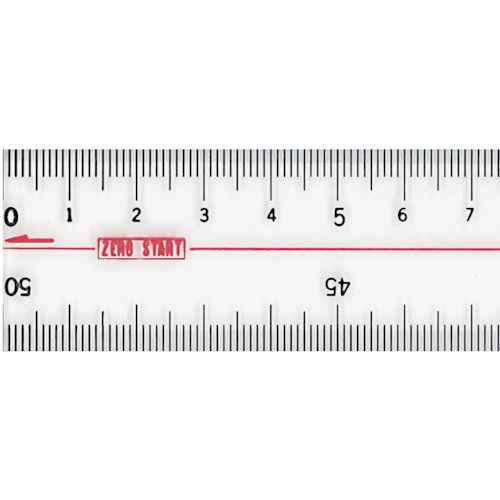 共栄プラスチック メタクリル両切直線定規 50cm【A-3051】