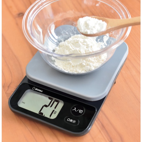 dretec デジタルスケール「ブランジェ」3kg ホワイト【KS-829WT】