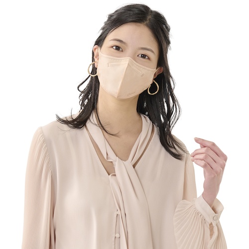 IRIS 296471 DAILY FIT MASK 立体 ふつうサイズ 30枚入 シルクベージュ【RK-F30SSB】