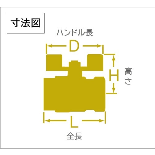 大和バルブ ボールバルブ 15A(600型、レデューストボア、ステンレス、T形ハンドル)【VUT 15A】