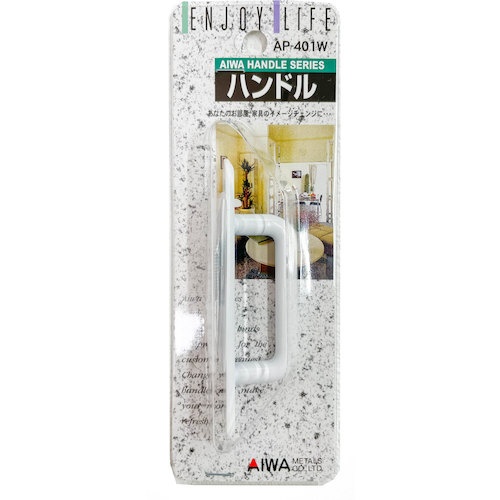 アイワ金属 NO.410取手 90mm ホワイト【AP-401W】
