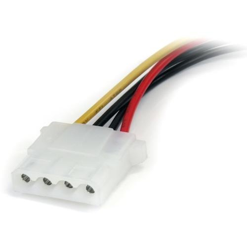 StarTech PC電源ケーブル/LP4 - SATA変換/15cm/4-15ピン/オス・メス【LP4SATAFM6IN】