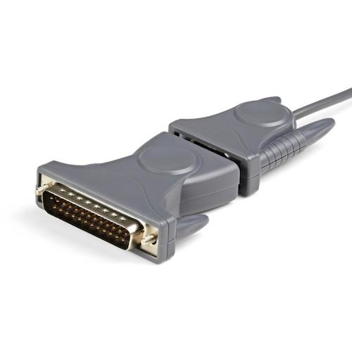 StarTech シリアル変換ケーブル/USB-A - RS232C/91cm/DB9-DB25コネクター付【ICUSB232DB25】