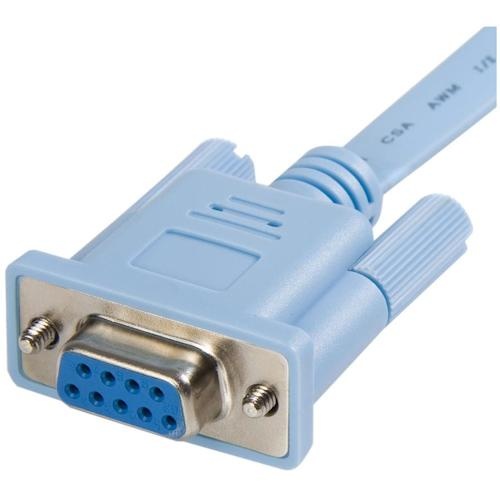 StarTech Ciscoルータ用コンソールケーブル/RJ45 - D-Sub9ピン (F-M)/1.8m【DB9CONCABL6】
