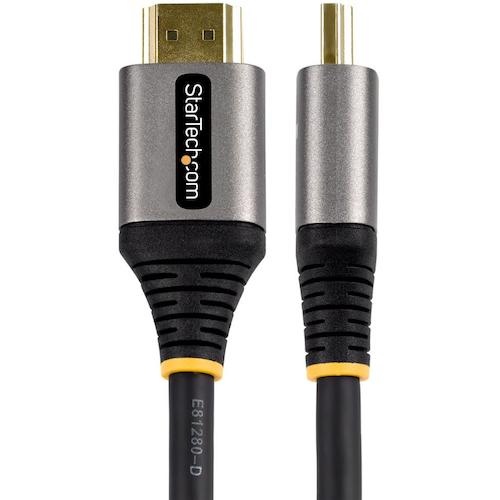 StarTech HDMI 2.1ケーブル/5m/8K60Hz/UHS HDMI認証/グレー&ブラック【HDMM21V5M】