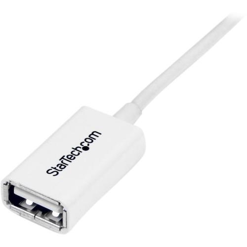StarTech USBケーブル/A-A/3m/USB 2.0/480Mbps/延長用/オス・メス/WT【USBEXTPAA3MW】