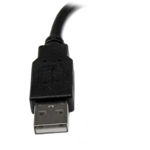 StarTech USBケーブル/A-A/15cm/USB 2.0/480Mbps/延長用/オス・メス/BK【USBEXTAA6IN】
