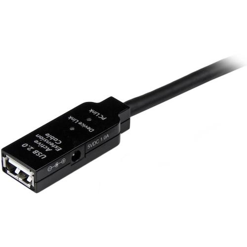 StarTech USBケーブル/A-A/15m/USB 2.0/アクティブ延長/オス・メス/BK【USB2AAEXT15M】