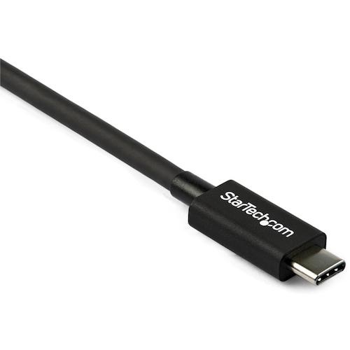 StarTech Thunderbolt 3 ケーブル/80cm/USB-C、 DP互換/40Gbps/ブラック【TBLT34MM80CM】