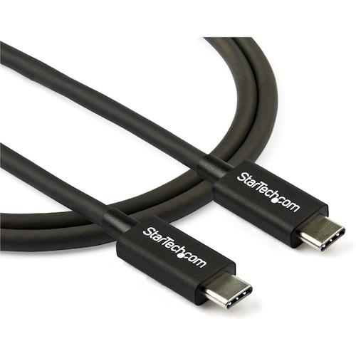 StarTech Thunderbolt 3 ケーブル/80cm/USB-C、 DP互換/40Gbps/ブラック【TBLT34MM80CM】