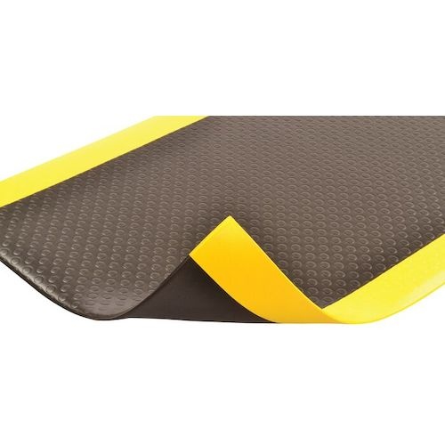 NOTRAX 疲労軽減マット バブルソフトレッド ブラック&イエロー 600X1800【417S0026BY】