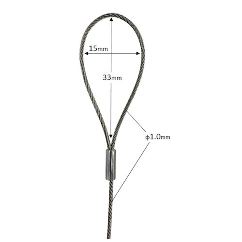 福井金属工芸 パワーミニワイヤー自在 径1.0mm L=150cm【1805】