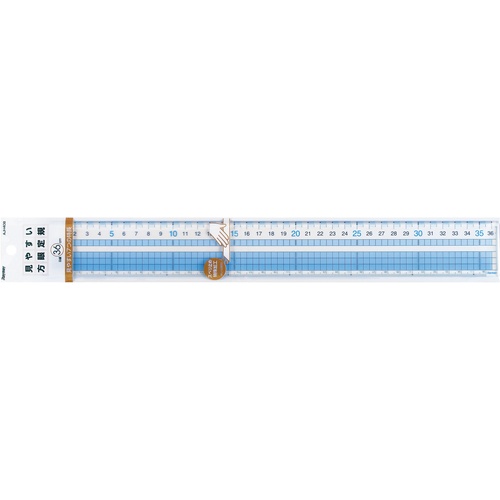 レイメイ 見やすい方眼定規(36cm)【AJH408】