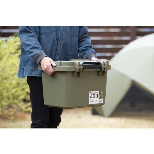 IRIS 297256 TRAILBOX 400 カーキ【TRB-400-K】