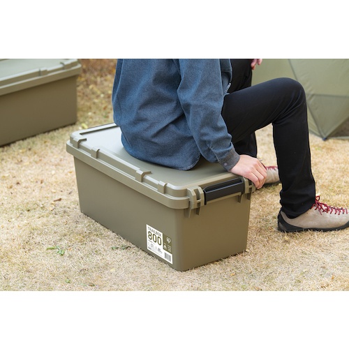 IRIS 297255 TRAILBOX 800 カーキ【TRB-800-K】