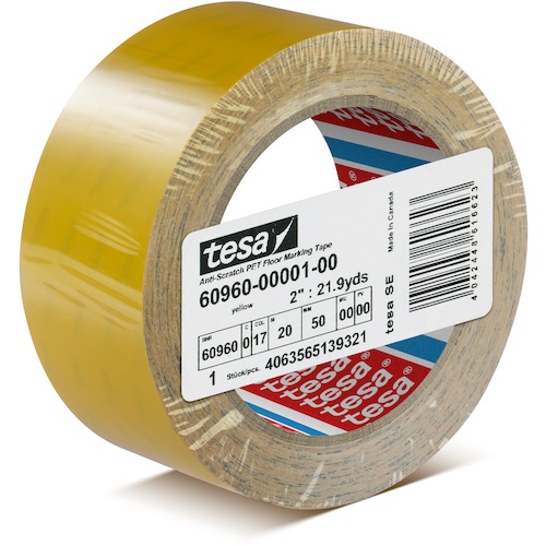 tesa 高耐久ラインテープ テサ60960 黄 50mm×20m【60960-50-20Y】