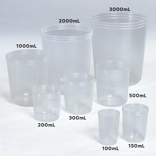 TRUSCO ディスポカップ PP製 1L 1箱(200個)【DC-1000L】