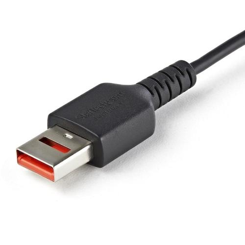 StarTech USB-Cケーブル/1m/充電専用/Type-C - Type-A/12W/データ通信機能カット/オス-オス/ブラック【USBSCHAC1M】