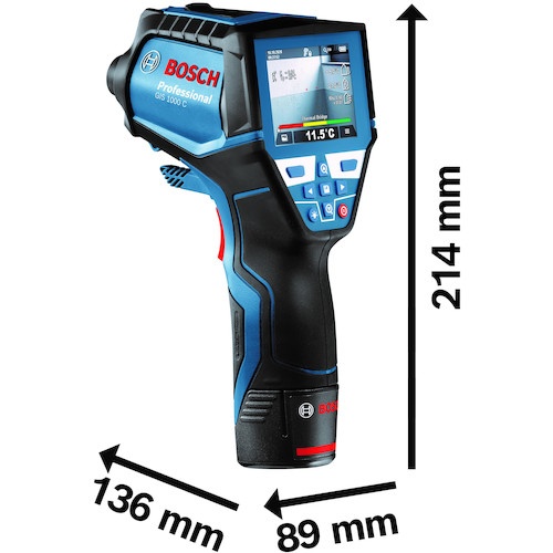 10.8V放射温度計+バッテリー充電器セット【GIS1000CNSET】