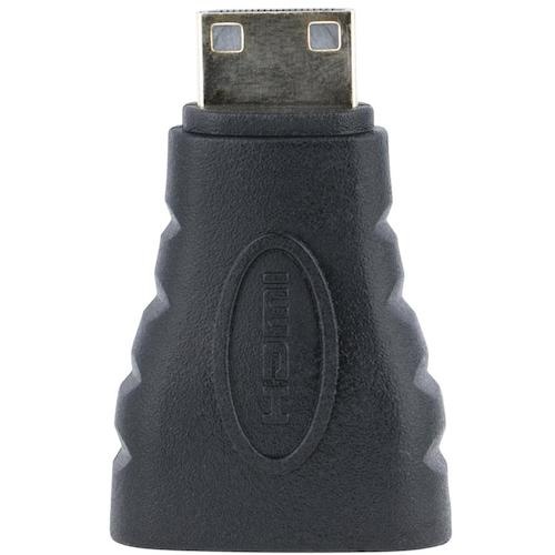 ディスプレイアダプター/Mini HDMI - HDMI 1.4/4K30Hz/ブラック/ビデオ 変換 コンバーター【HDACFM】