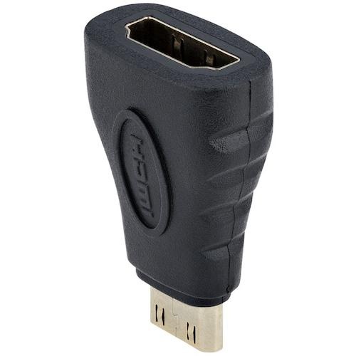 ディスプレイアダプター/Mini HDMI - HDMI 1.4/4K30Hz/ブラック/ビデオ 変換 コンバーター【HDACFM】